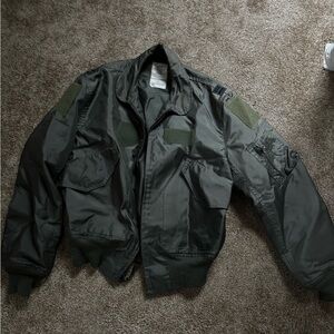 Men's Green Bomber Jacket. Summer lightweight.